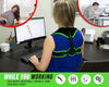 Magnetic Posture Corrector Belt – دعم الظهر وتحسين القوام | Comfortable Back Support Brace for Daily Use